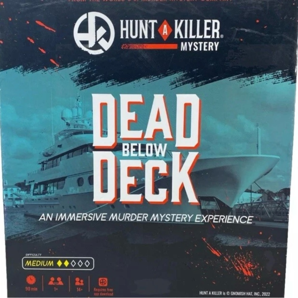 HUNT A KILLER MYSTERY DEAD BELOW DECK AN IMMERSIVE MURDER MYSTERY EXPERIENCE
NEW